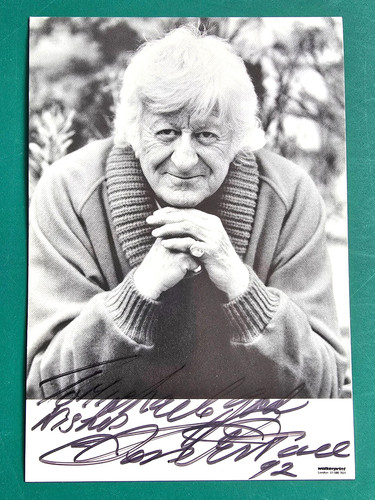 Doctor who jon pertwee - pertwee, signed
