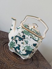 Masons Ironstone Green Chartreuse Kettle Water Jug Pot Tea Coffee Read 