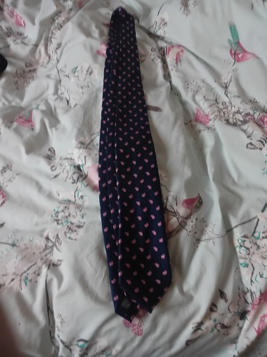 Men tie blue with - a, pink