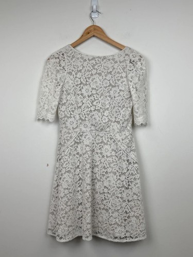 Reiss ivory lace fit flare - reiss,