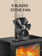 Heat Powered Stove Fan 5 Blade