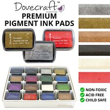 Dovecraft Pigment Ink Pad - Premium Non Toxic - Crafting Rubber Stamp Colour Pad
