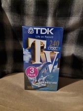 3 Pack TDK VHS E-240 TV240 4