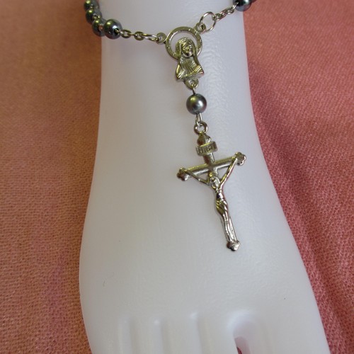 Lovely rosary beads anklet - rosary,