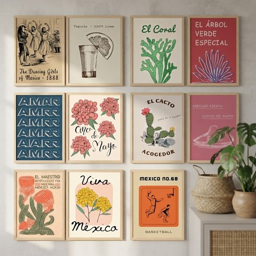 Vibrant pcs mexican - mexican, wall