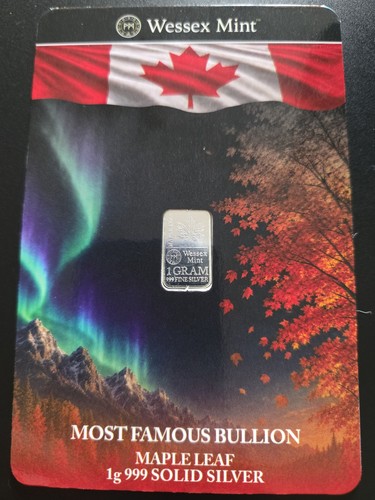 999 fine silver bar - 1g,