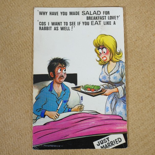 Vintage postcard funny comic - vintage,