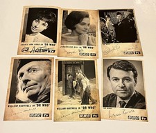 DOCTOR WHO CAST x 6 SIGNED