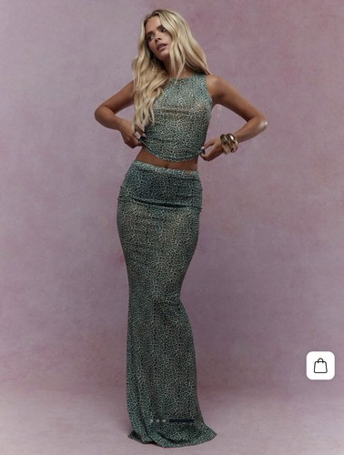Missguided piece green sheer - piece,