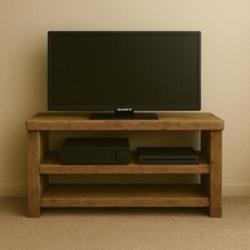 Rustic Wooden Tv Stand/ Chunky