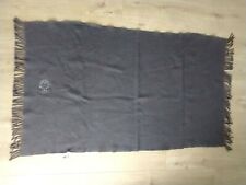  Christian Dior Baby Small Blanket Pram Car Wool Throw Dark Brown Fringe Pet 