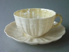 Antique Belleek Tridacna Cup &