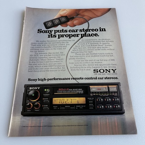 1992 sony car stereo - sony, xr-787r