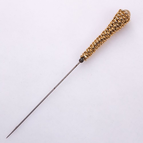 Vtg hat pin 13cm - hat, metal