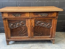 Beautiful Antique Oak Sideboard In Very Nice Condition Once Had A Top Piece