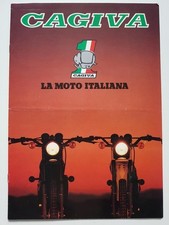 CAGIVA RANGE Motorcycle Sales Brochure c1986 ITALIAN TEXT LOW RIDER 125 ++