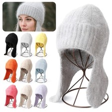Soft Angora Knitted Hat Warm
