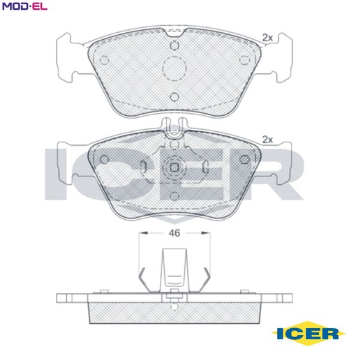 Brake pad set - brake,