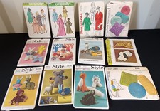 12 x Old Vintage Sewing Patterns STYLE SIMPLICITY McCalls