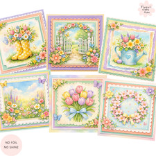 Spring Floral Card Toppers