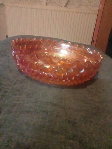 Carnival glass bowl - carnival,