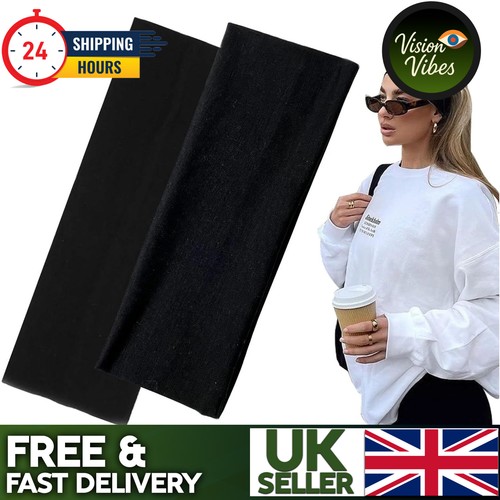 Wide plain stretchy - 2, pk