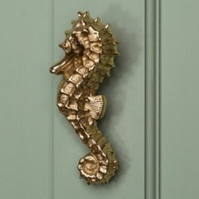Polished Brass Seahorse Door