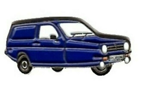 Reliant car pin badge blue - reliant, badge.