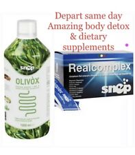 SNEP Olivox 1 bottle + 1 Realcomplex Food Supplement Detox Italy(2 Items Kit) 🥰