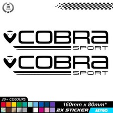 2 x COBRA SPORT Vinyl Sticker