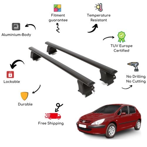 Bare roof rack cross - cross, set