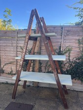 Vintage Wooden Ladder Shelves 