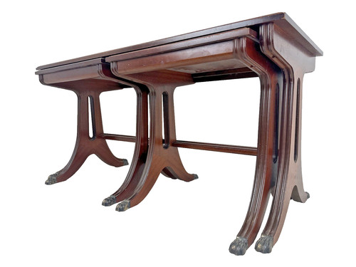 Vintage mahogany nesting - mahogany,