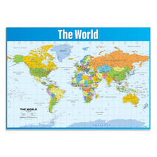 World Map - Wall Chart - EXTRA