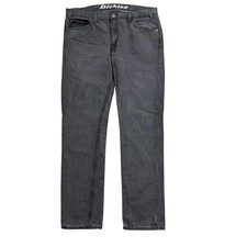 Dickies Jeans W38 L32 Mens Grey Slim Straight Fit Denim