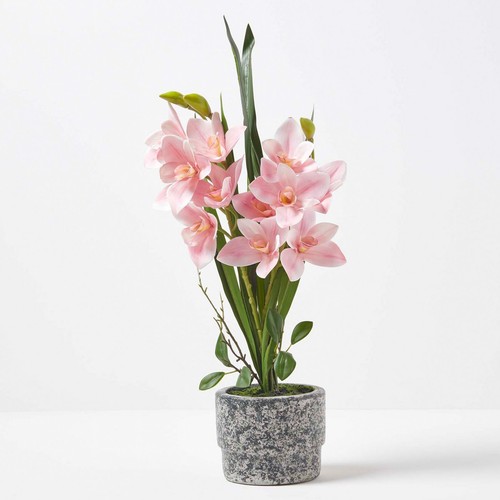 Artificial pink orchid 58cm - orchid,