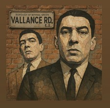 Krays Twins A3 Street Mural East London Print Poster True Crime Mafia Gangster