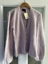 Lilac 100% Angora Cardigan