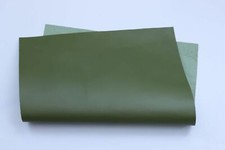 Calf Leather Veg Tan, Green, A Size Panels 0.8-1 mm Thick, Bookbinding, Linings