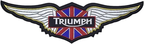 Triumph motorcyle silver wings - silver,