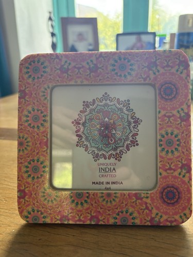 Indian photo frame holds 4x4 - frame,