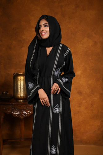 Womens safa black abaya - safa, dress