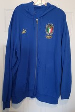 Men PUMA Blue Zip Hoodie