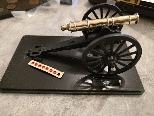Vintage brass and - iron, cannon