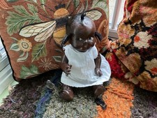 Stunning Antique Black Baby Doll ‘Topsy’,  Jointed, Composition