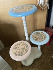 Vintage French Maps Multi Unusual Plant Pot Stand