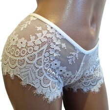 White Sheer Lace Panties
