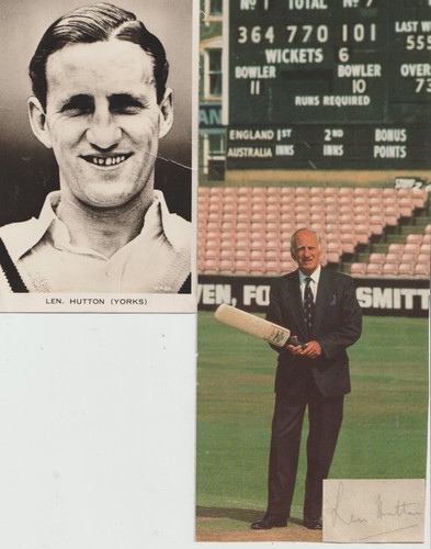 Len hutton yorkshire and - hutton,