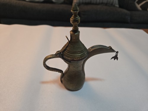 Vintage brass dallah - vintage,