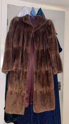 Vintage real fur musquash - fur, ,